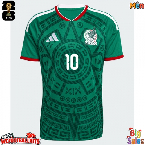 Mexico Alexis Vega #10 Replica Home Stadium Shirt World Cup 2026 Short Sleeve